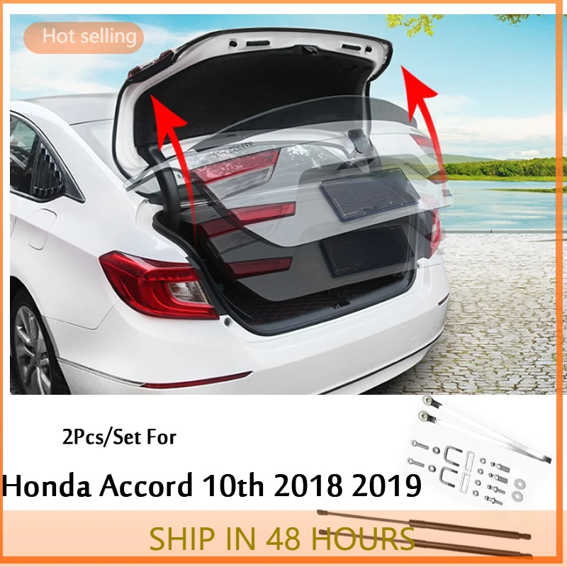 

car Back rear Trunk Box Support Hydraulic Rod Strut Spring Bars Shock Bracket 2Pcs/Set For Honda Accord 10th 2018 2019