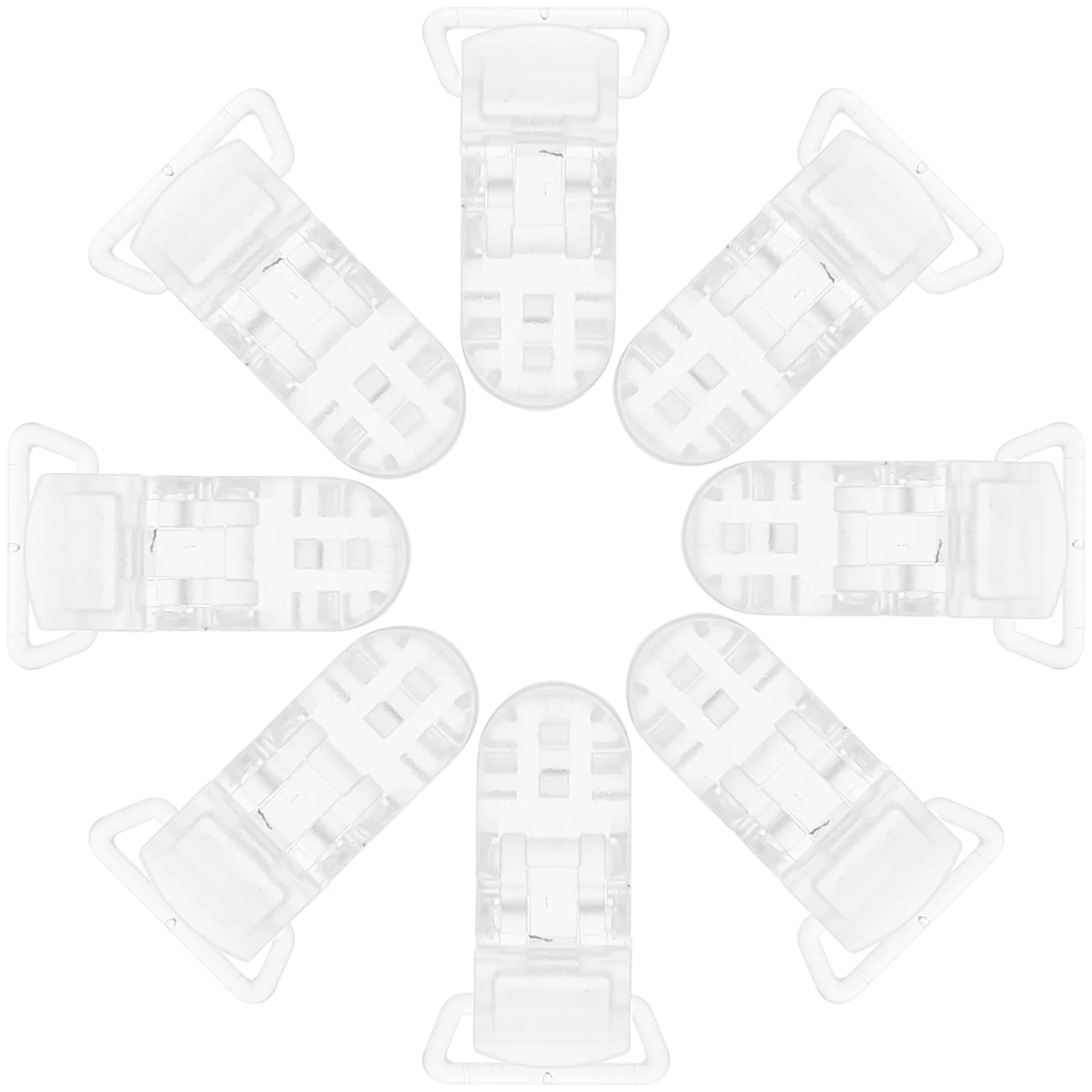 25 шт. Т-образные прозрачные пластиковые зажимы для детской соски бейджей