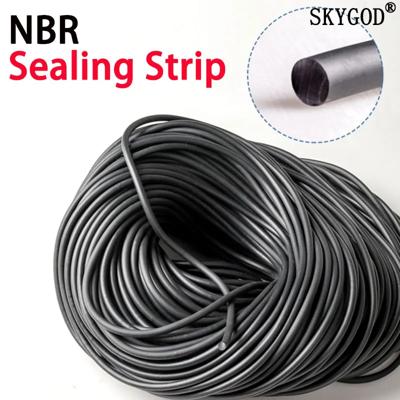 

Уплотнительная лента из нитрильного каучука, однотонная черная лента для уплотнения нитрильного каучука, параметры 1/2/5 м, диаметр 1, 2, 5, 3, 4, 5,...