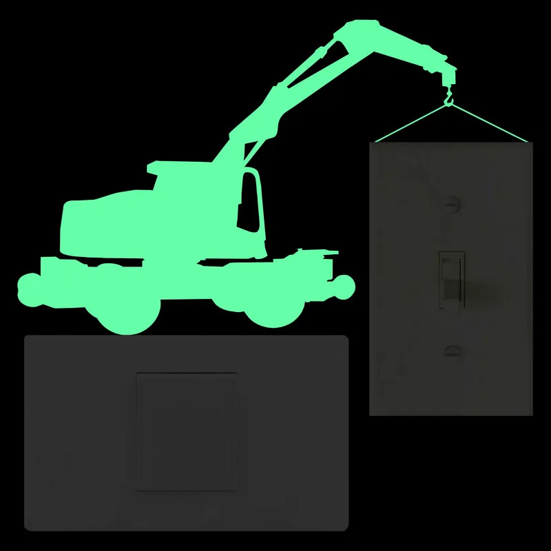 Наклейка блестящая для детской комнаты настенный выключатель холодильника