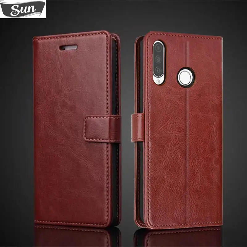 

Card Holder Cover Leather Case for Huawei P30 Lite / P30 Lite 2020 / P30 Lite XL Cover Retro Wallet Fitted Case Fundas Coque