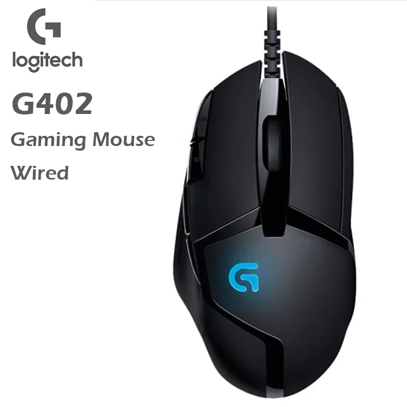 

Logitech G402 Hyperion Fury Wired Gaming Mouse 4,000 DPI/Lightweight/8 Programmable Buttons/DPI Switch Button for PC G502 Gamer