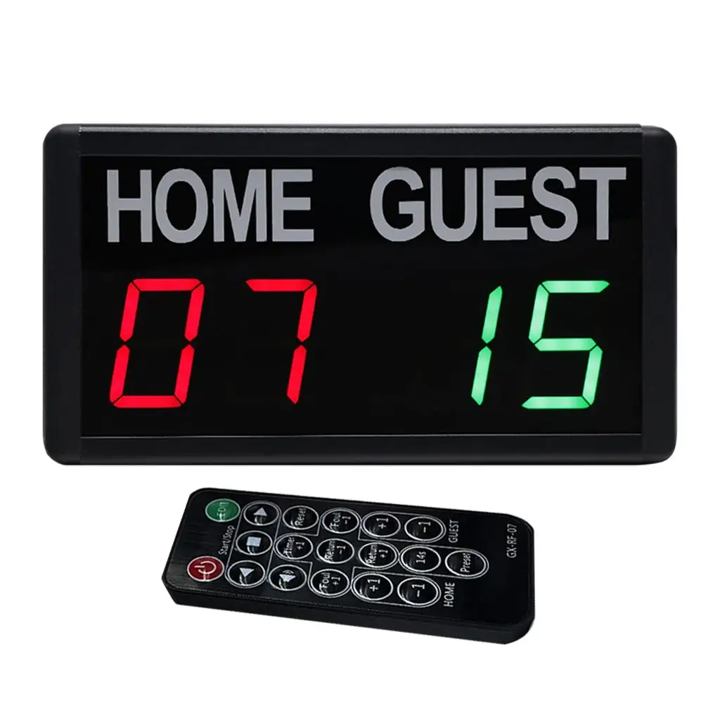 

Portable Electronic Digital Scoreboard Wall Mount with Remote LED Tabletop Score