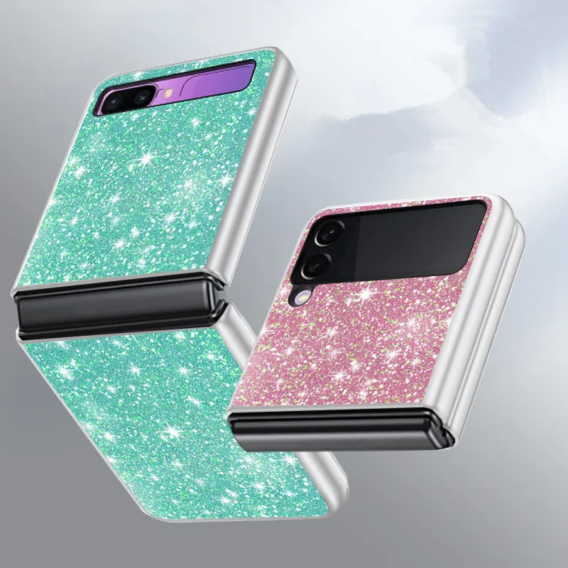 

Блестящий чехол-книжка со стразами для Samsung Galaxy Z Flip 3, блестящий чехол со стразами, чехол для Samsung Z flip3