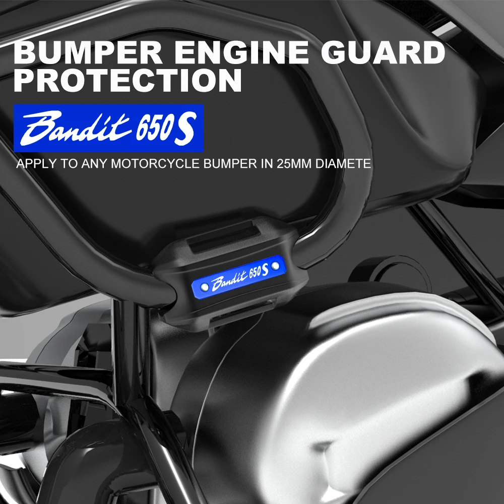 

Motorcycle 25mm Crash Bar Bumper Engine Guard Protection Decorative Block FOR SUZUKI BANDIT S 650 S650 GSF 600 S Accessorie