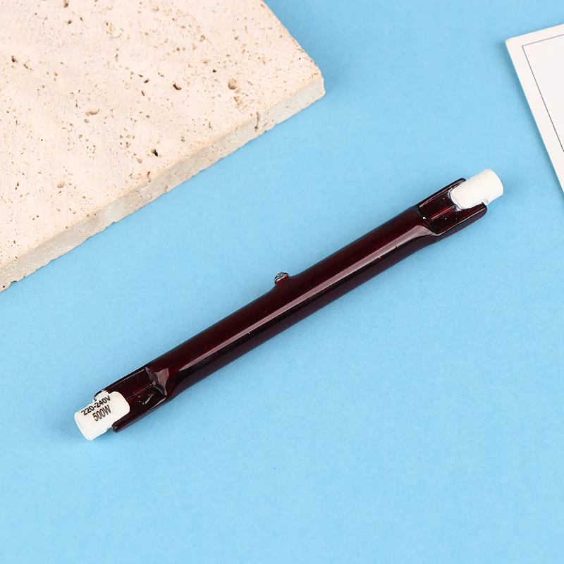 1 шт. инфракрасная галогенная лампа-трубка для обогрева 500 Вт 118 мм