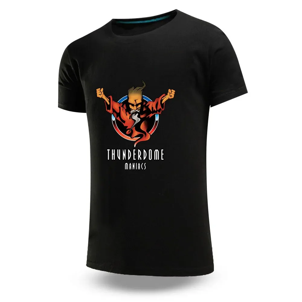 

Футболка мужская с принтом Thunderdome, удобная облегающая эластичная модная Однотонная рубашка с короткими рукавами, топ для отдыха, лето 2024