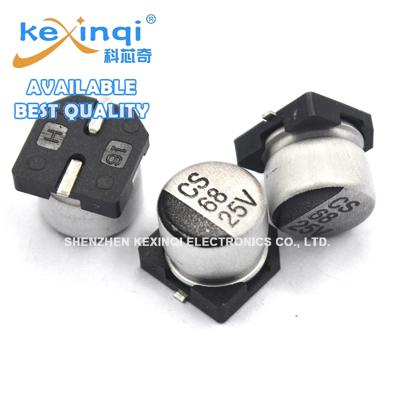 

20PCS Aluminum Electrolytic Capacitance 68UF 25V Volume 6.3x5.4mm SMD Capacitor 6.3x5.4