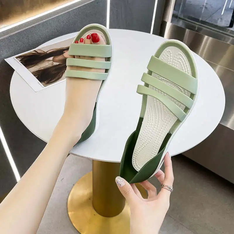 

Dropshipping Orthopedic Slippers Gentleshoe Flip Flops Woman Non Leather Casual Summer Sandals Lofer Women Summer Shoe Tennis