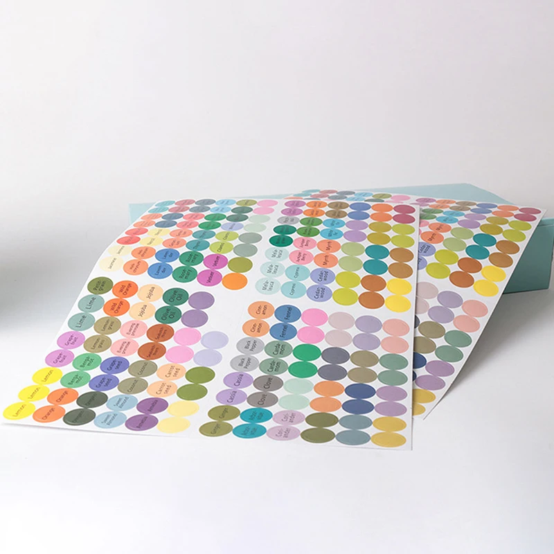 1 Набор 192 шт. Круглые разноцветные Бутылочки для эфирного масла с принтом