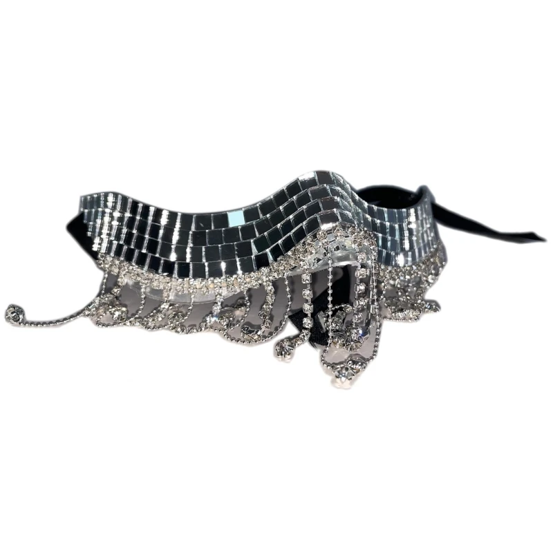 

Fashion Women Lady Delicate Masks Sexy Temperament Masquerade Party Jewelry Masquerade Half Face Masks with Adjust Strap