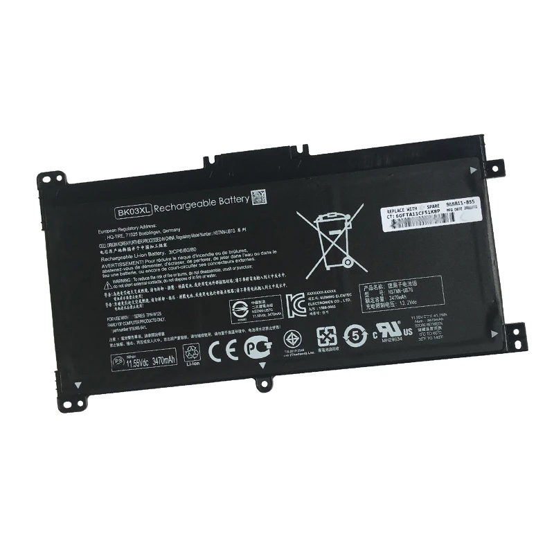 Новый оригинальный аккумулятор BK03XL Φ LB7S для HP Pavilion X360 14m 14-BA033TX 14-ba001ns HSTNN-UB7G 916366-541