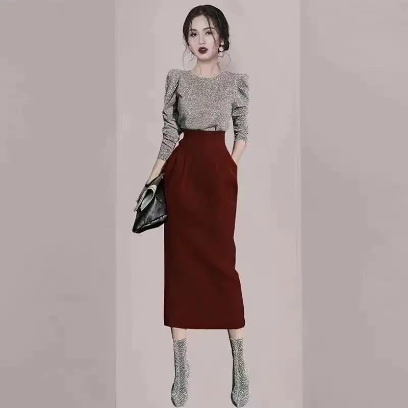 Комплект высококачественной футболки знаменитостей Женский Повседневный