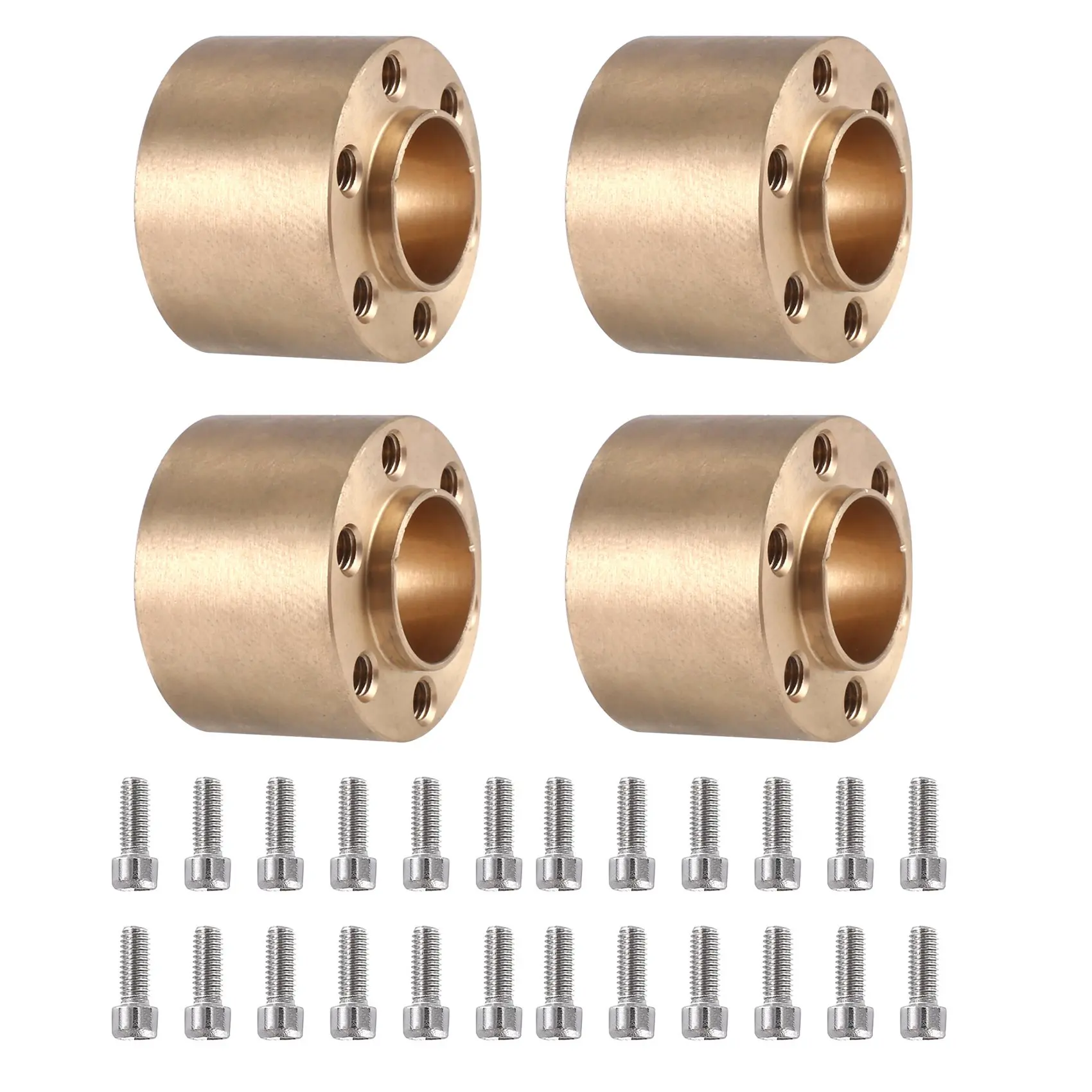 4 шт Латунь 12 мм Шестигранная Ступица колеса Расширенный адаптер для 1 9 2 обода 1/10