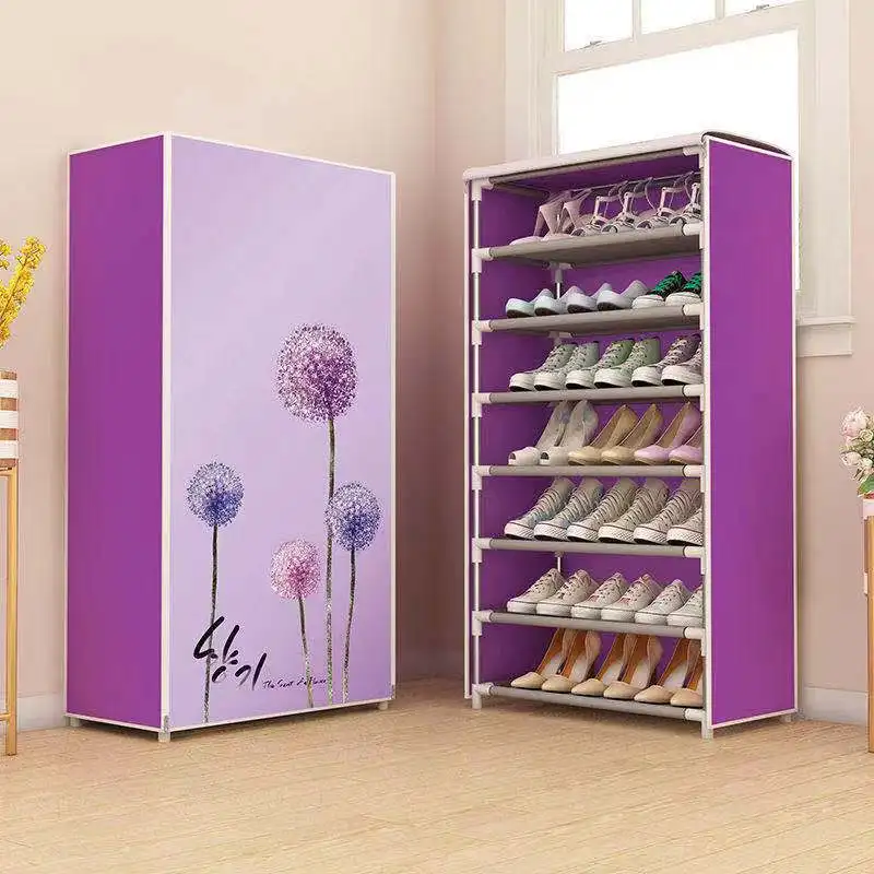 

Multilayer Shoe Cabinet Easy to Install Shoes Shelf Organizer Space-saving Stand Holder Entryway Home Dorm Tall Narrow Shoe Rack