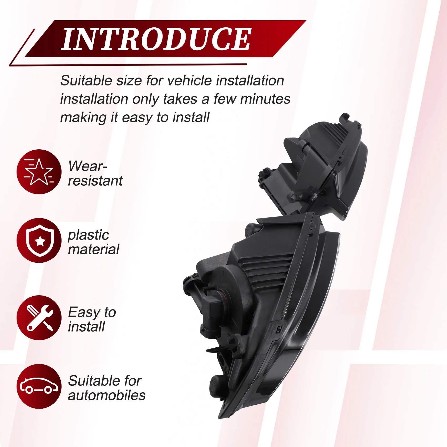 Фото Передний бамперный фонарь 8V0941699C 8V0941700C для A3 Sportback Hatchback 2012-2016, противотуманная фара с лампой №3