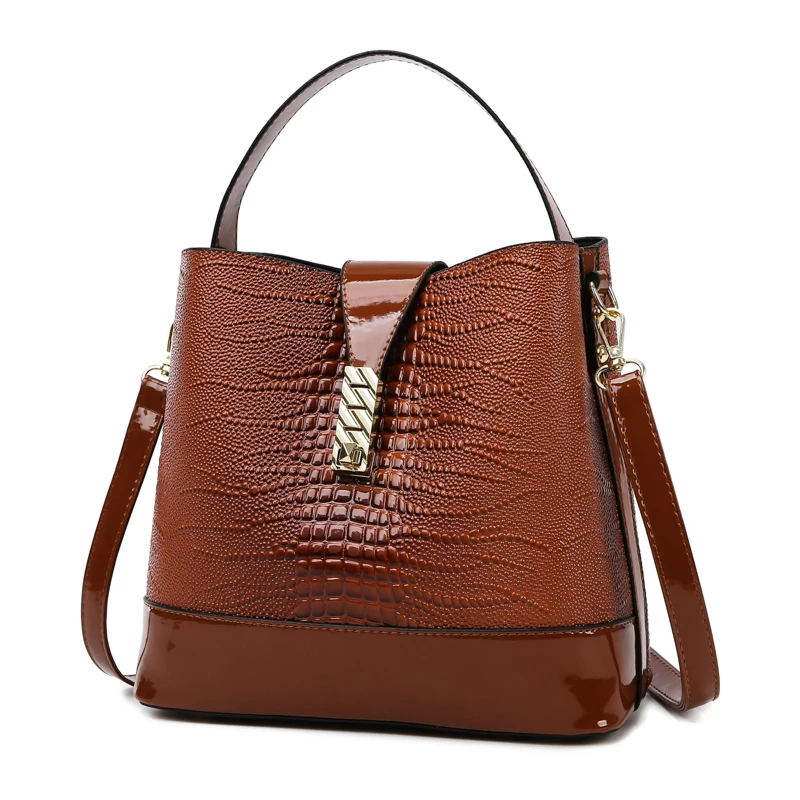 

Brand Bucket Women's Shoulder Bag Luxury Designer Handbags PU Leather Crossbody Bag Ladies Casual Tote Bag Vintage Messenger Bag