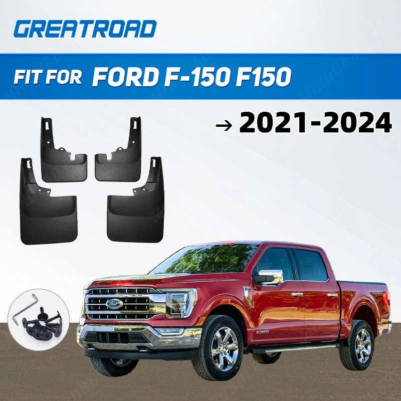 

Брызговики для Ford F-150 F150 2021 2022 2023 2024 F 150, брызговики на крыло, передние и задние брызговики, автомобильные аксессуары