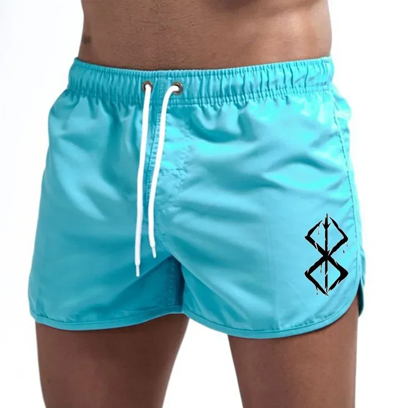 Популярные шорты с принтом аниме модные повседневные праздничные пляжные