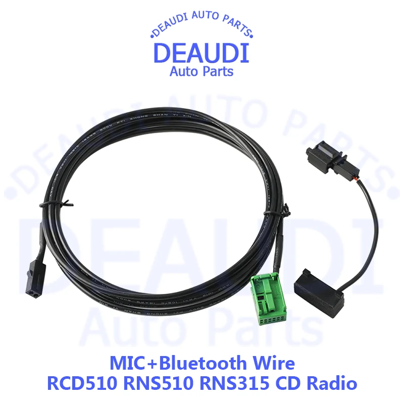 

Bluetooth Wire Harness Cables + Microphone For VW PQ RCD510 RNS510 RNS315 CD Player For Skoda Columbus For Seat Media System