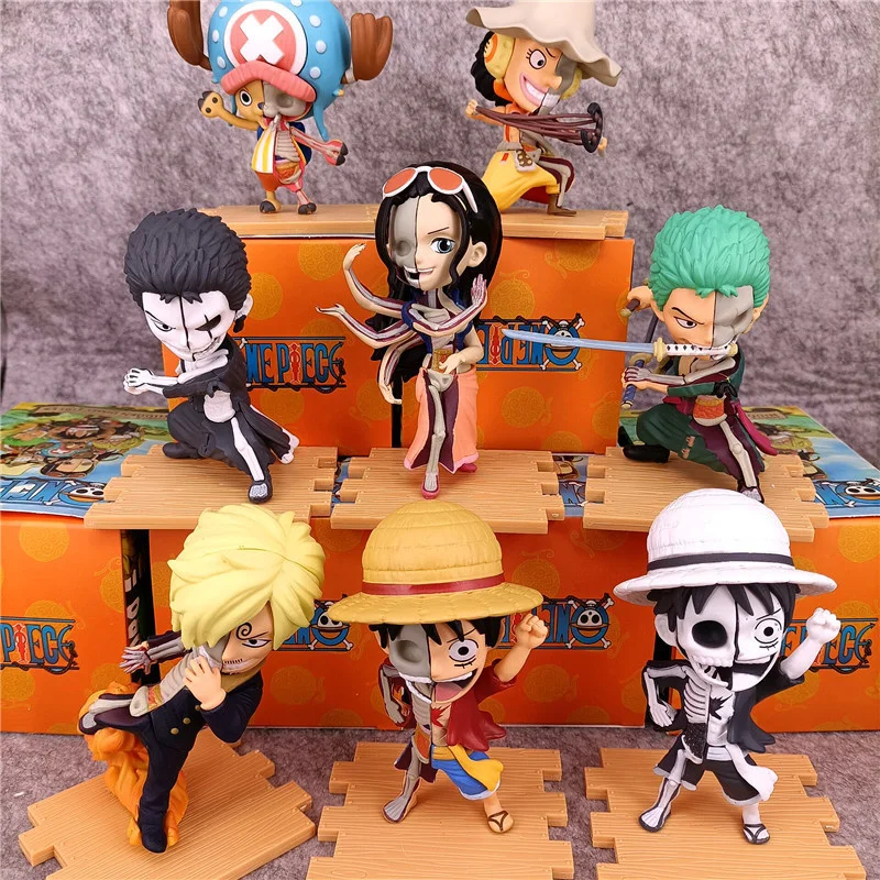 

Japanese Anime One Pieceed Figures Luffy Zoro Sanji Usopp Chopper Robin Figurines Collection Model Toys Birthday Gift For Kid