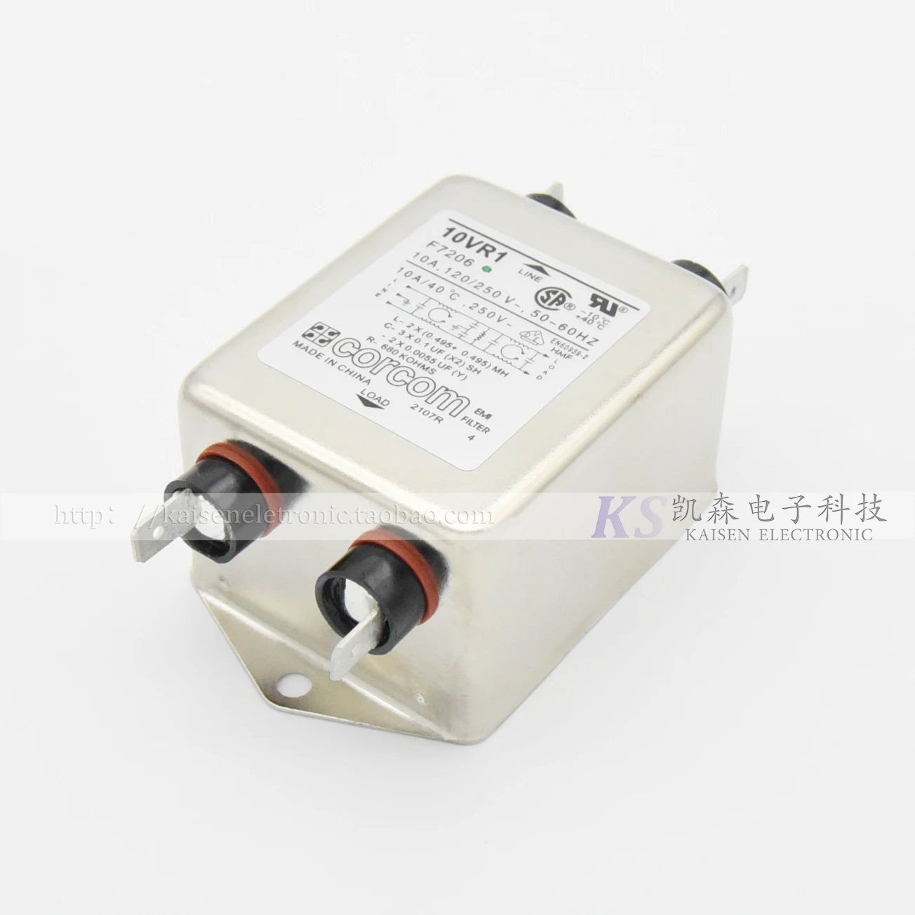 10VR1 F7206 1-6609032-3 10A электромагнитный фильтр UL CSA