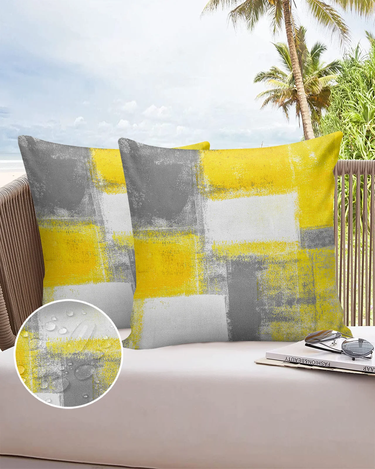 

2/4 шт., водонепроницаемые чехлы для диванных подушек