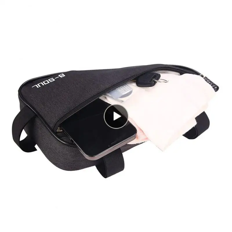 

Cycling Triangle Bag Easy Installation Hanging Saddle Tool Riding Bag Front Tube Frame Bag B-soul Three-point Fixing Riding Bag