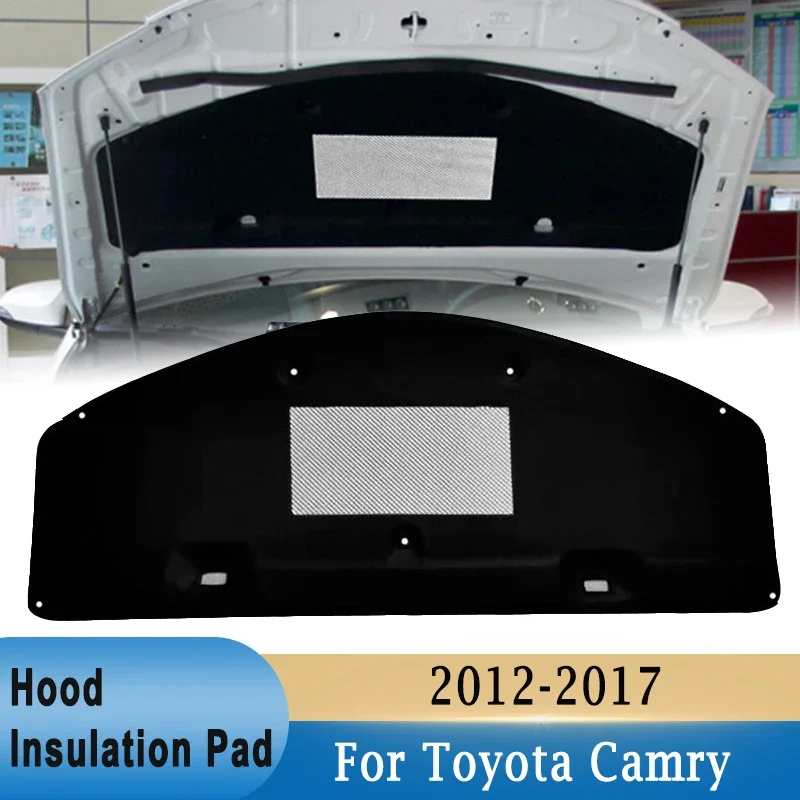 

Автомобильный передний капот двигателя, изоляционная накладка, звуковой тепло, хлопок, звукоизоляционный коврик, пенопластовый огнестойкий коврик для Toyota Camry 2012-2017