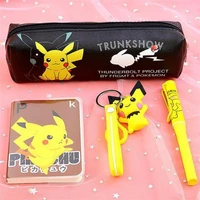 new pokemon pencil case male cute pikachu pencil case notebook pen kindergarten childrens stationery pencil case for boys girls