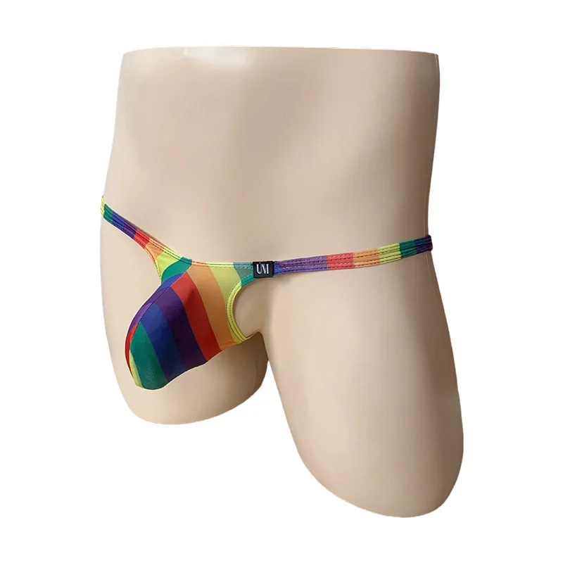 

Men Sexy Briefs Ice Silk Bikini Swimwear Panties Low Rise Male Beach Bathingsuit Underpant Print Cock Pouch Underwear Plus Size