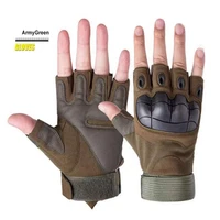2022 us army mens tactical gloves outdoor sports half finger military combat anti slip carbon fiber shell tactical gloves new