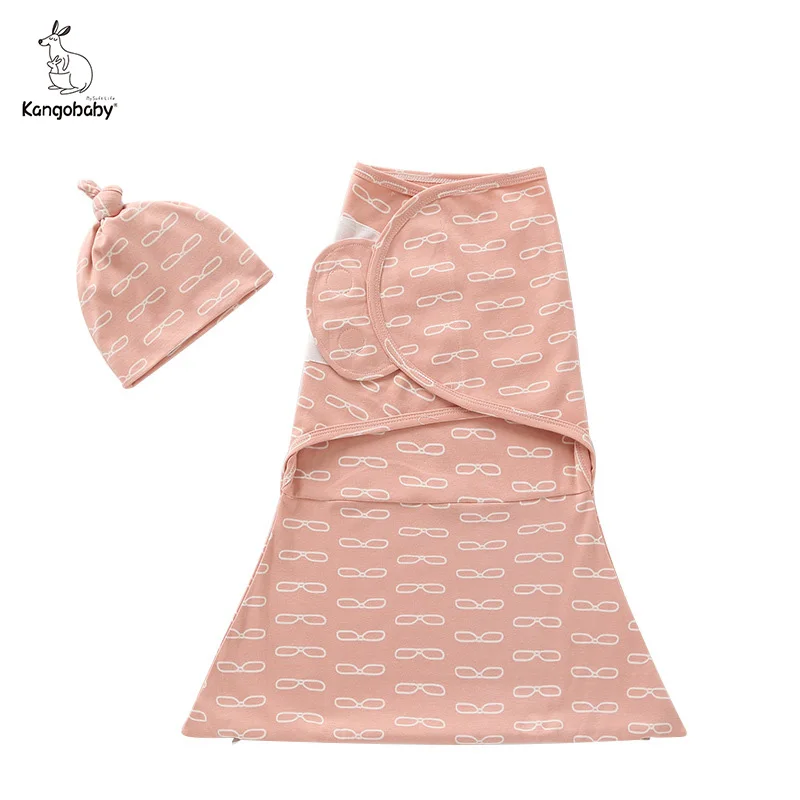 

Kangobaby #My Soft Life# All Season 100% Cotton Newborn Sleeping Bag Swaddle Blanket Anti-shock Cocoon Baby Wrap Towel