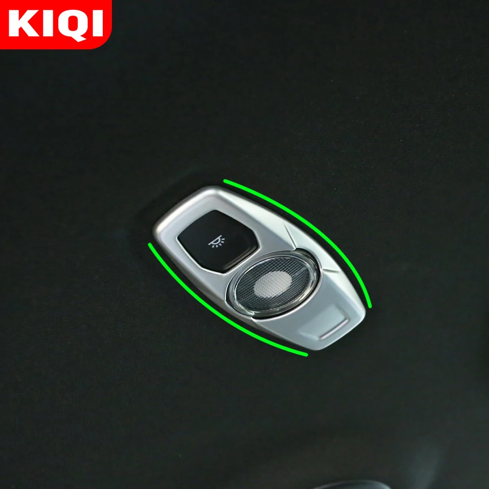 

KIQI ABS светильник для чтения, крышка, отделка, декоративные полосы, внутренняя крыша, лампа, рамки для Ford Everest 2015, 2016, 2017, 2018, 2019, 2020