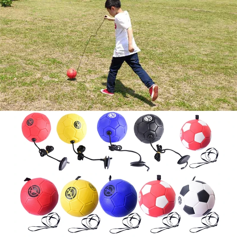 

Soccer Kick/Throw Training, Football for solo Practice Training Aid for Juggling, Foot Control, Kicking Practice Set 55KD