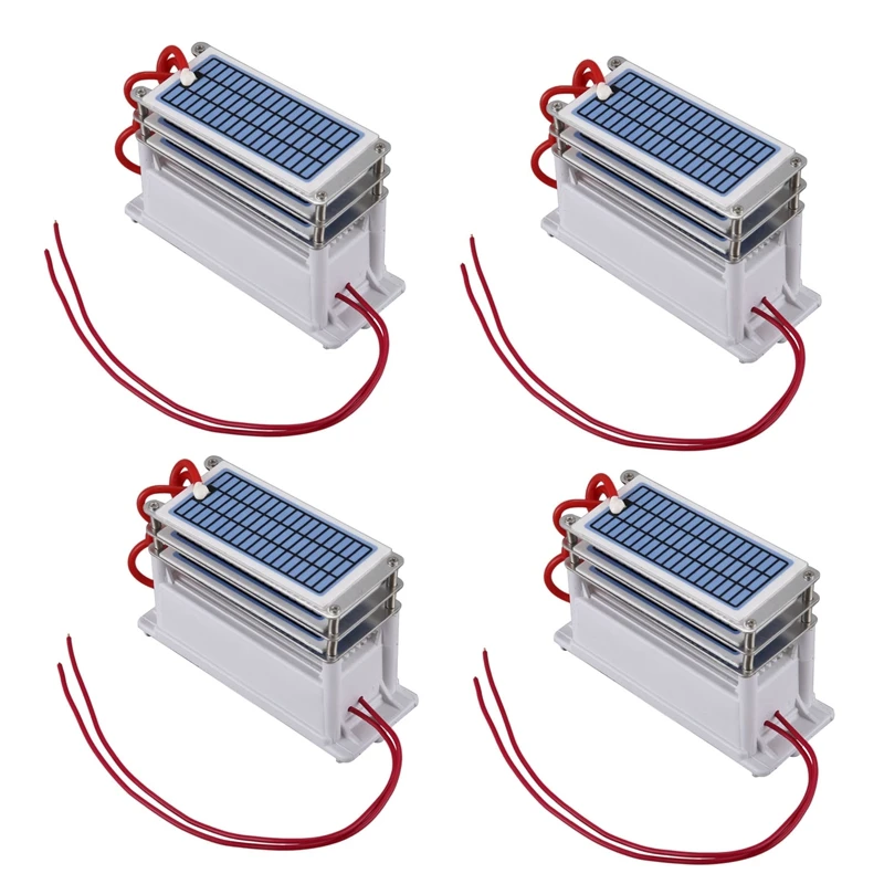 

HOT!4X 21G/H Portable Ceramic Ozone Generator 220V Three Integrated Long Life Ceramic Plate Ozonizer Air Water Air Purifier