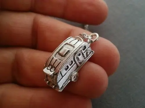 

RV Camper Necklace, RV Camper Charm, Camper Pendant, Camping Necklace
