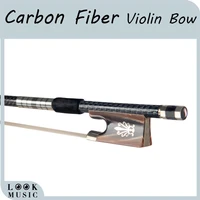 44 violin bow carbon fiber bow master silver silk braided carbon fiber bow w ox horn frog well balance