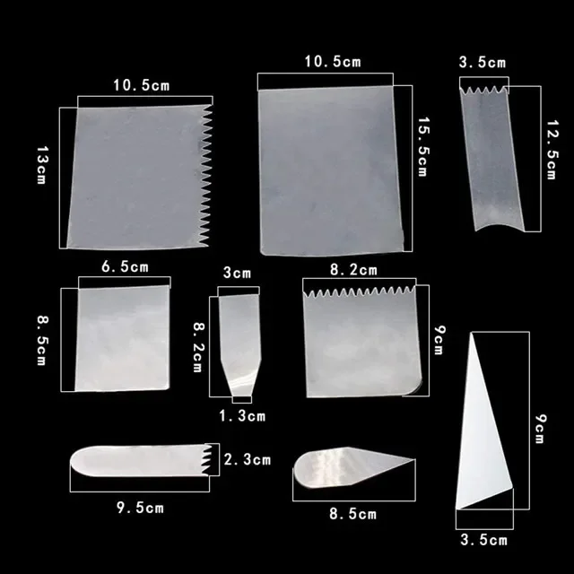 

Dateco пластиковый скребок для торта 5/9/10 шт
