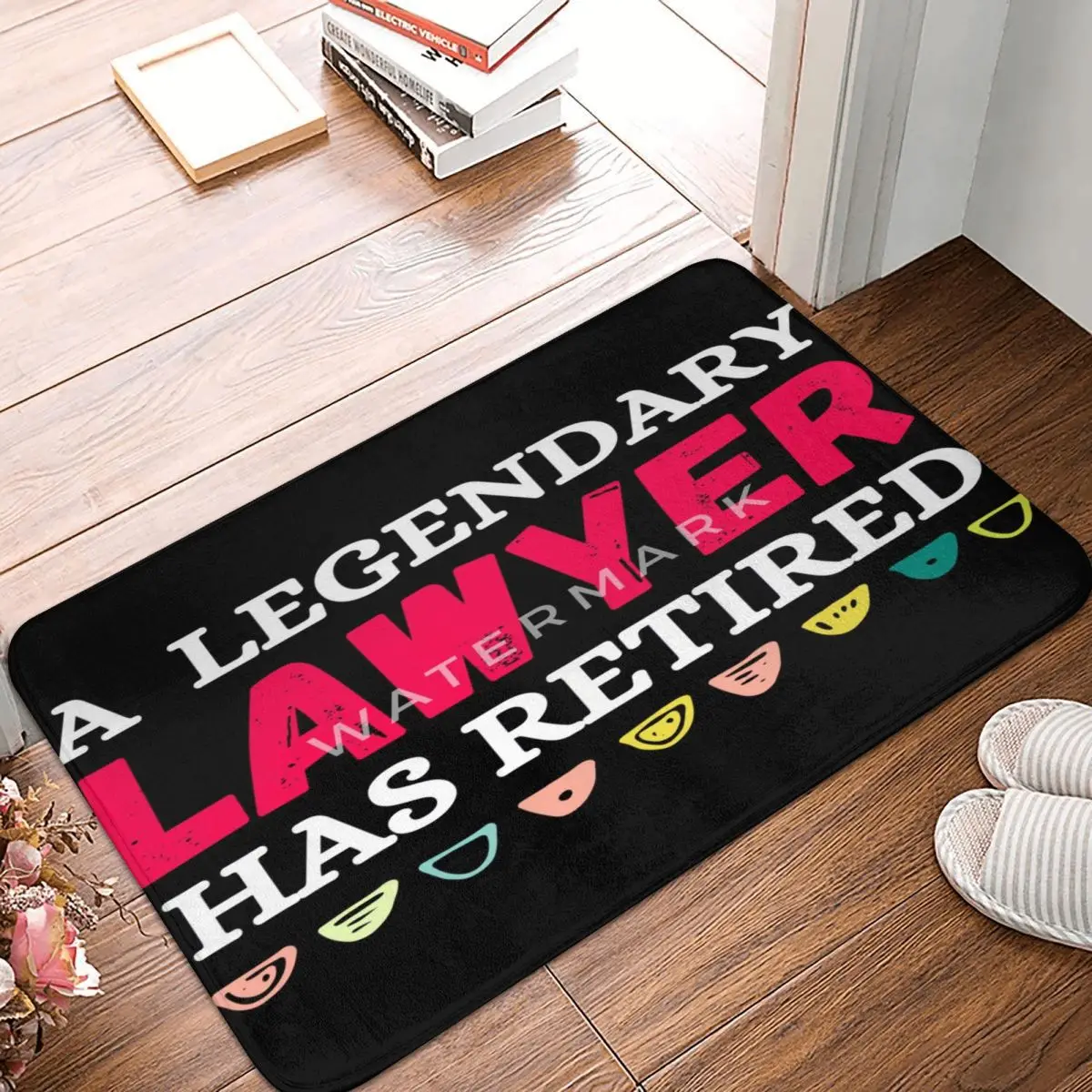 

A Legendary Lawyer Has Retired Carpet, Polyester Floor Mats Fashionable Practical Easy To Clean Festivle Gifts Mats Customizable