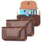 Винтажный кожаный держатель для карт, сумка для телефона, чехол для мобильного телефона с зажимом для ремня, кобура, Мужская поясная сумка для Xiaomi 9, iPhone, Samsung, Huawei