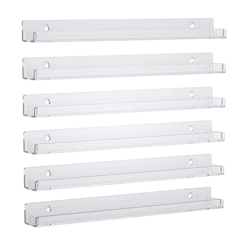 

Wall Hanger Acrylic Nail Polish Display Stands Transparent Organizer Rack Wall Mounted Holders Nail Polish Stores Decoration