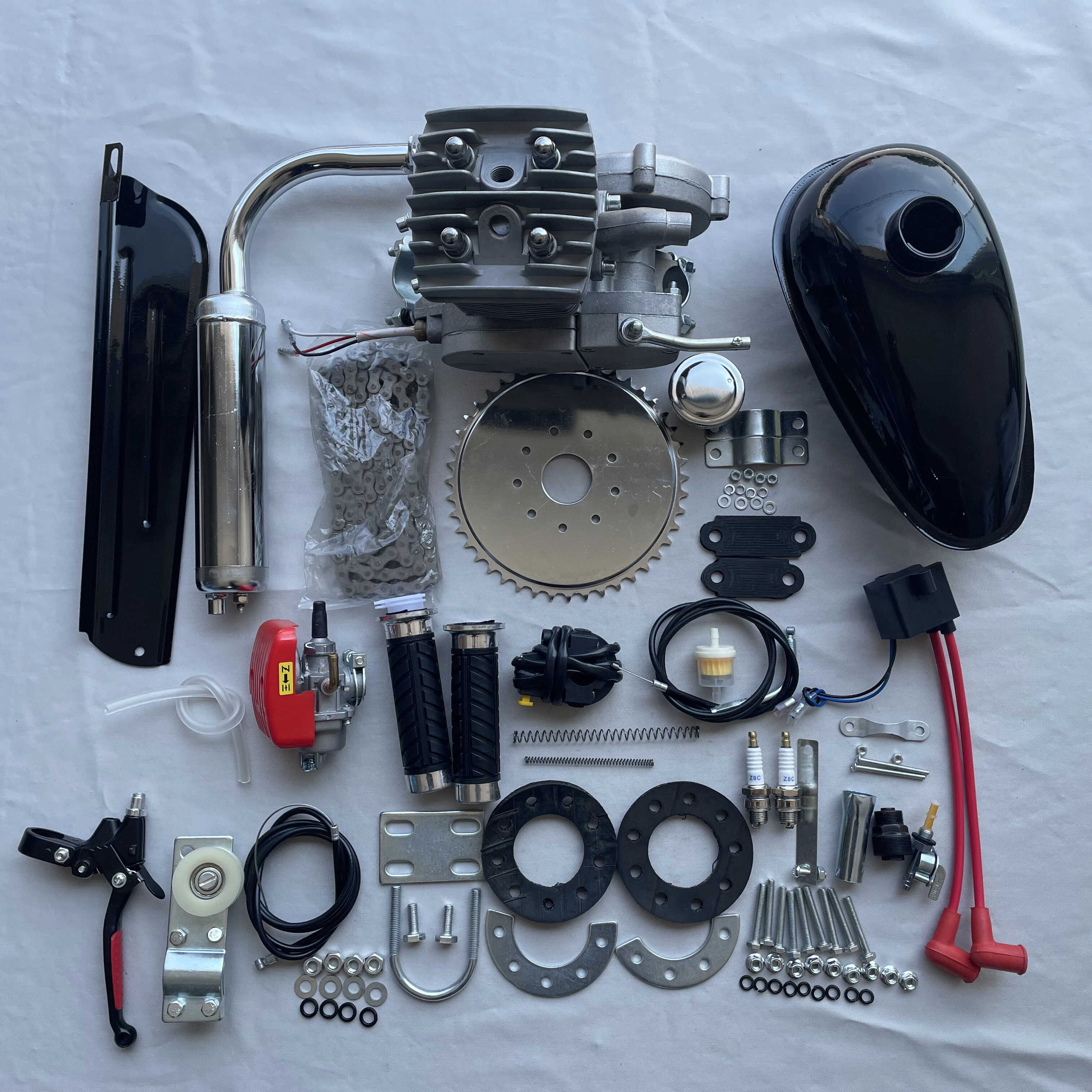 

ZEDA-100 Pro(LD-100) 2 Stroke 80cc Bicycle Engine Kit Cylinder Assembly Kit With Cylinder Head Petrol Engine