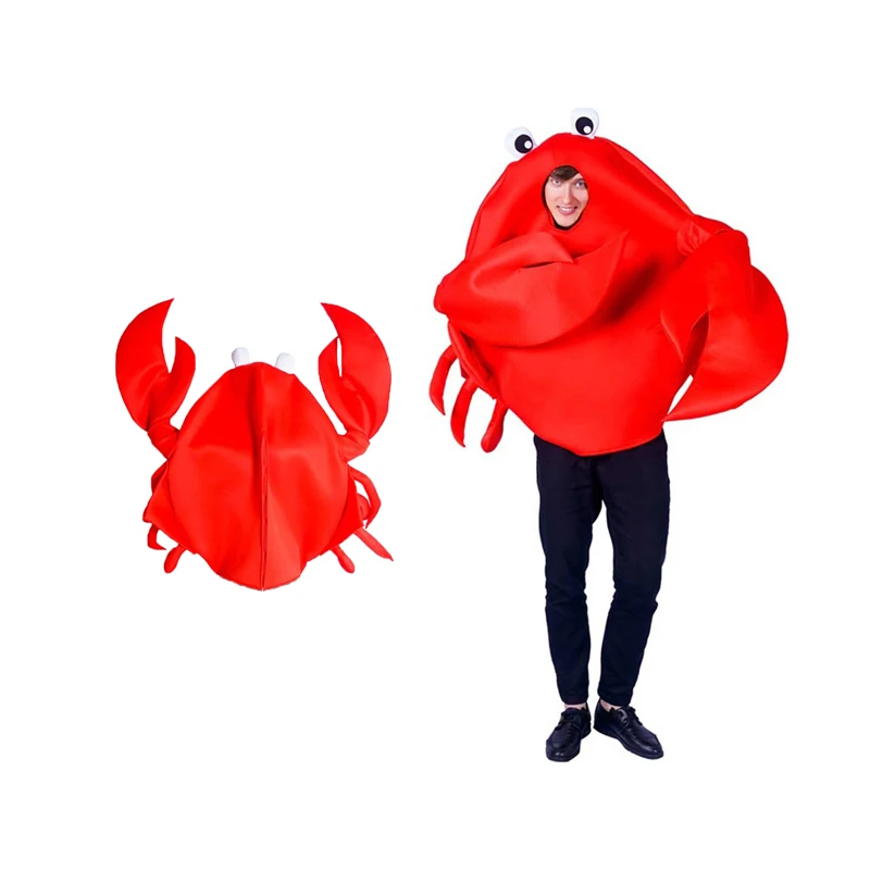 

Animal Crab Cosplay Costume Women Cute Fun Clothing Men Role Playing Top Outfits Halloween Carnival Party Disguise Suit