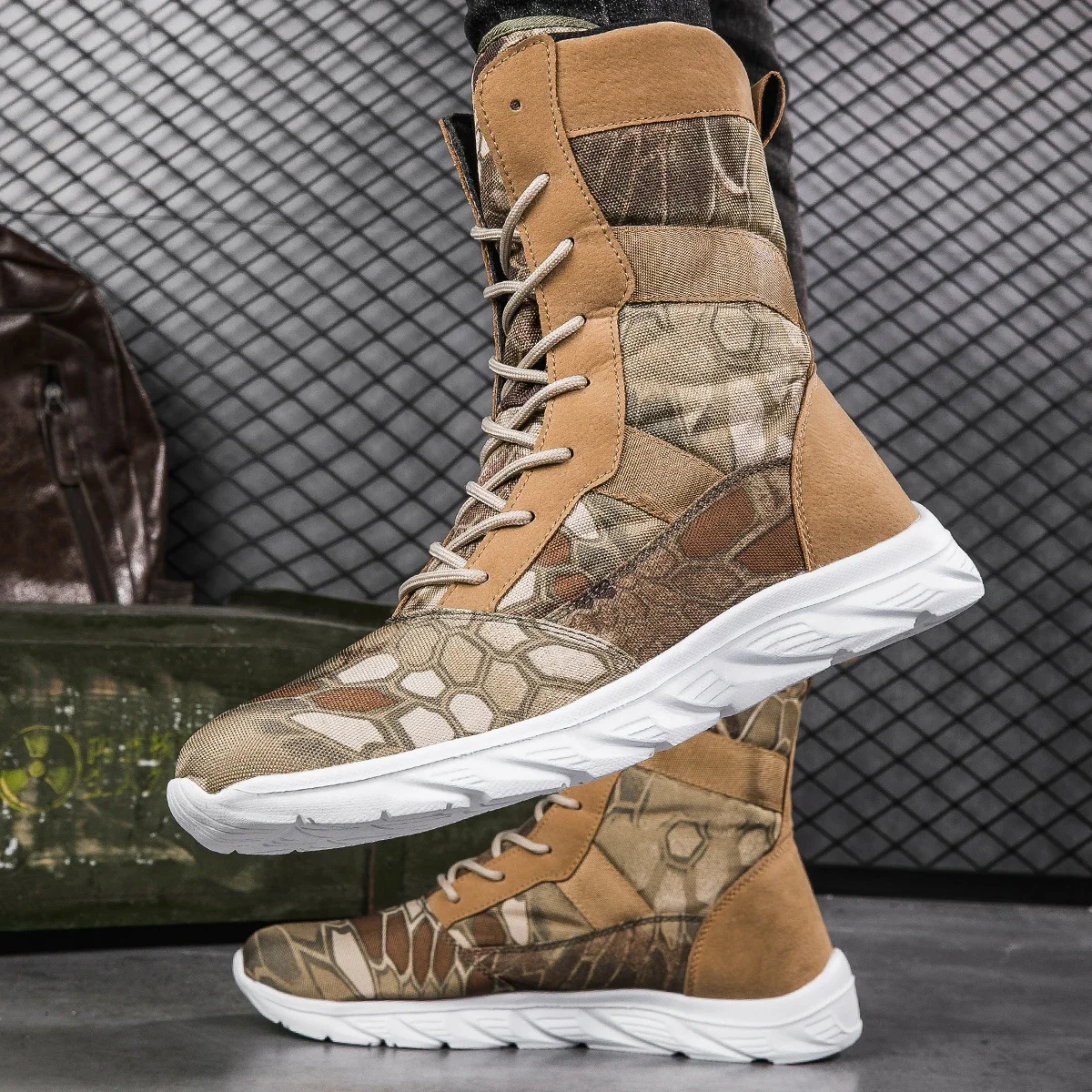 Уличные мужские высокие кроссовки походные ботинки женский вес подошва из ЭВА