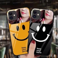 jome iphone 11 12 13 pro max case smiley mirror iphone 7 8 plus glass phone casexs with vanity mirror for x xr xs max phone case