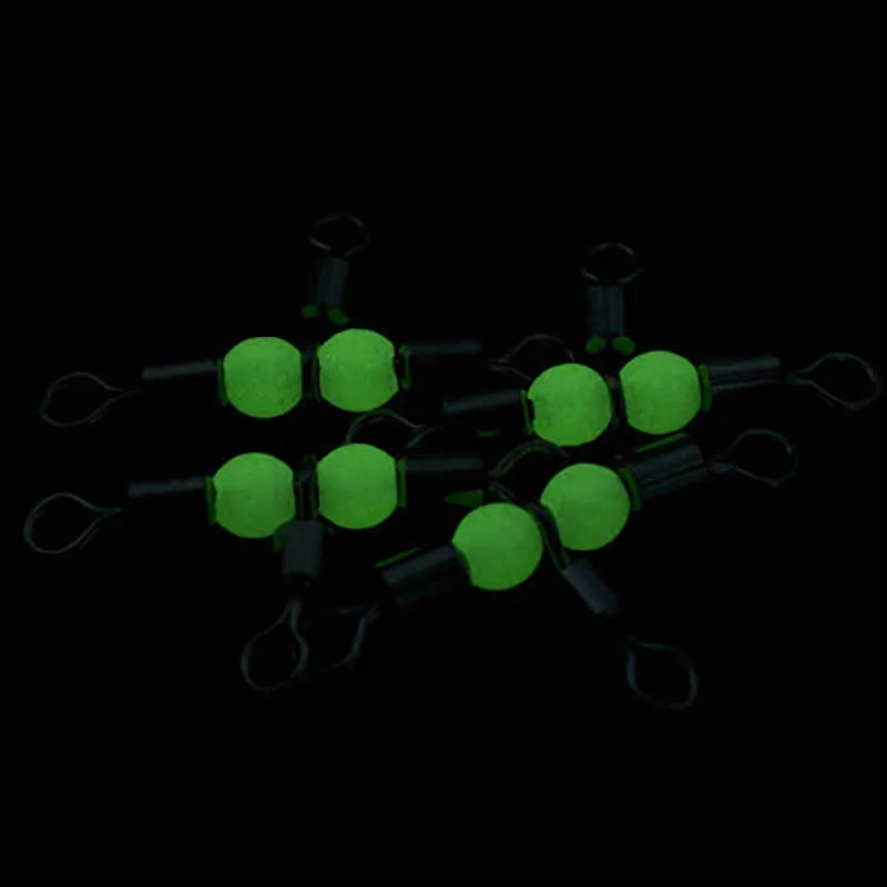 MNFT 100 шт Твердые светящиеся тройные Вертлюги 3-ходовые рыболовные