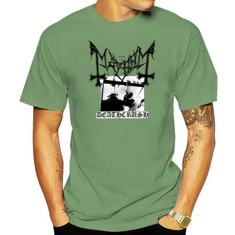 

Men Hoodie Mayhem Men's Deathcrush Tee Red Women Streetwear