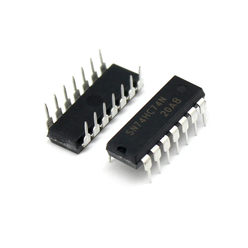 

10pcs/lot SN74HC74N 74HC74 DIP-14 Dual D-Type Flip-Flop with Set and Reset DIP