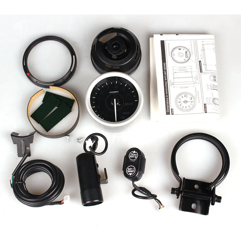 Тахометр Defi A1 7 цветов 80 мм 0-11000 об/мин Автомобильный датчик Высокоскоростной